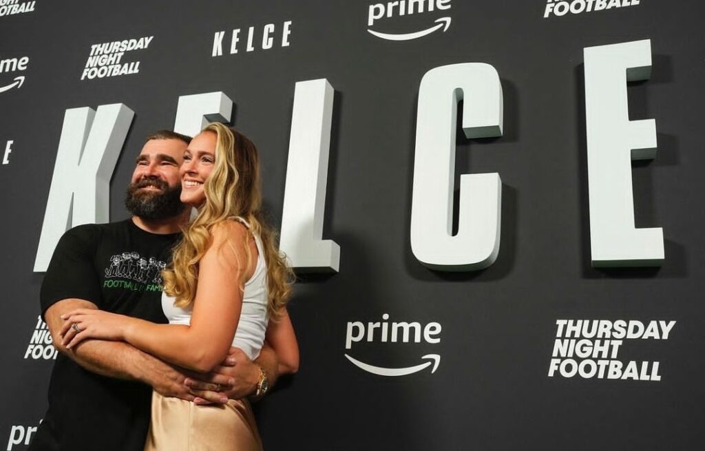 Jason Kelce and Kylie Kelce