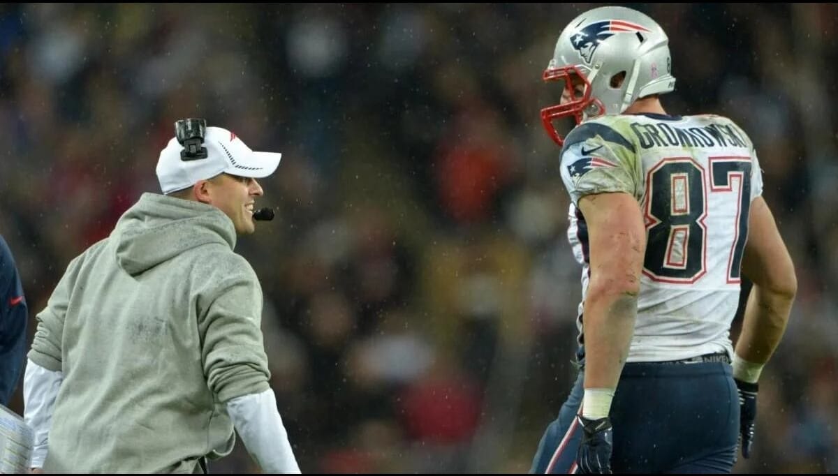 Josh McDaniels and Rob Gronkowski