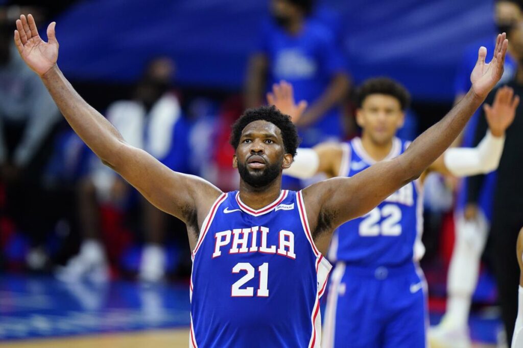 Embiid's triple-double sets stage for Sixers' record rout
