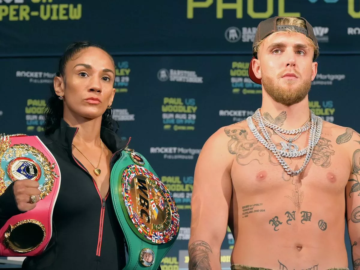 Amanda Serrano and Jake Paul