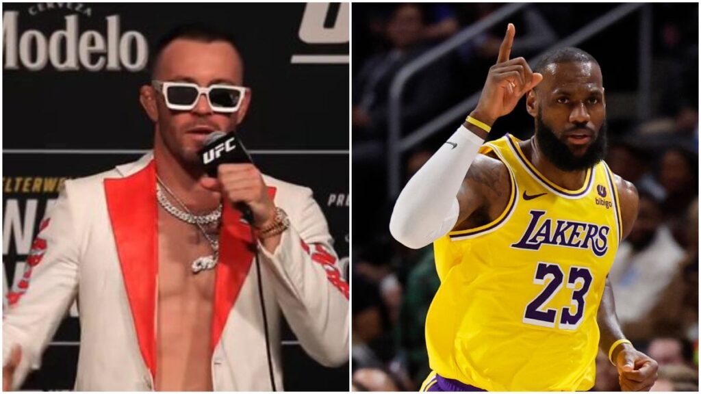 Colby Covington making remarks on Lebron James achievements