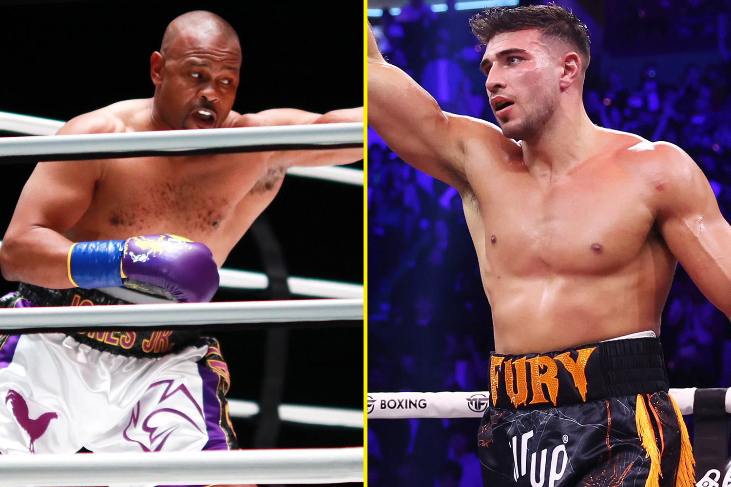 Roy Jones Jr. is looking for Tommy Fury as his new opponent.