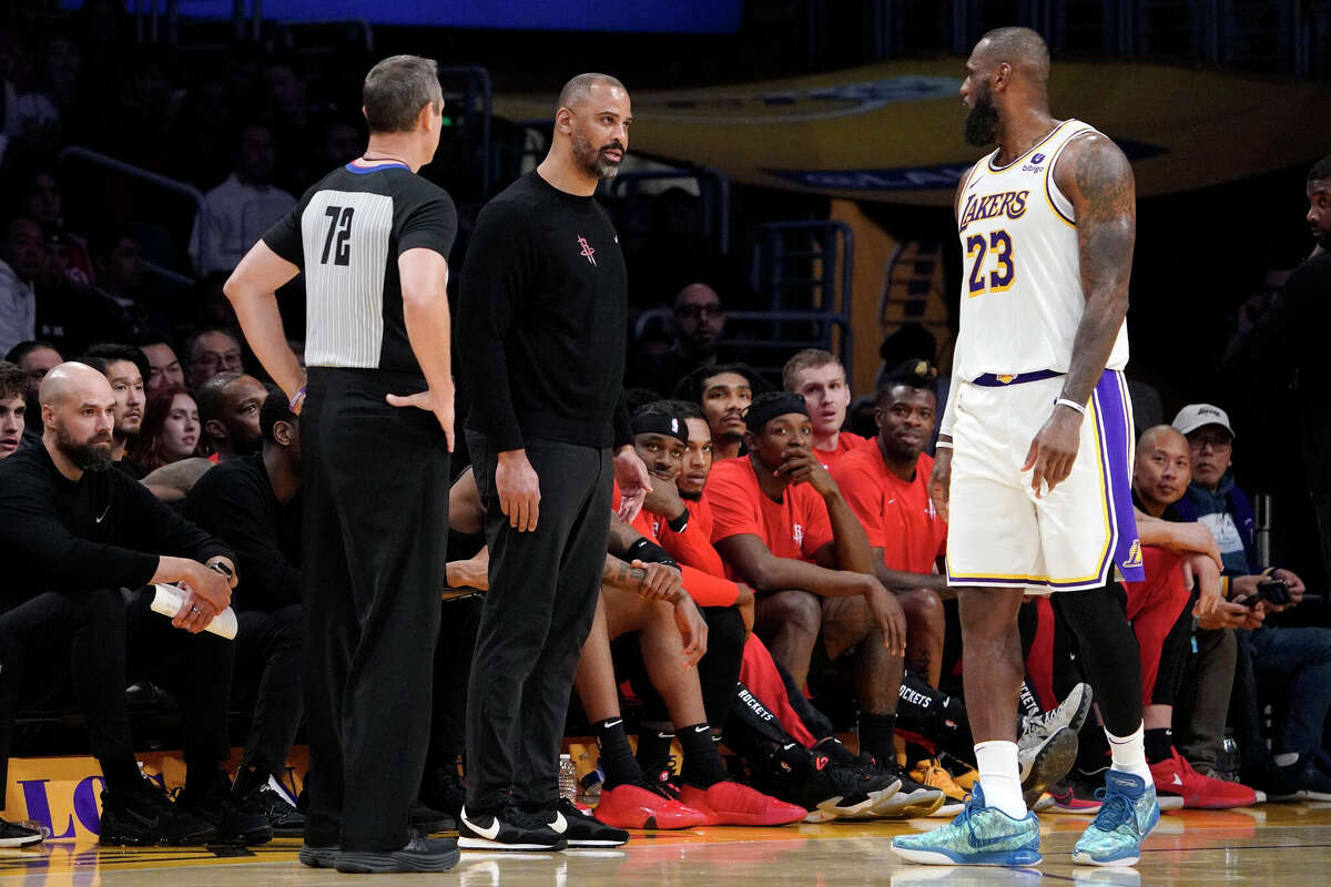 Ime Udoka and LeBron James