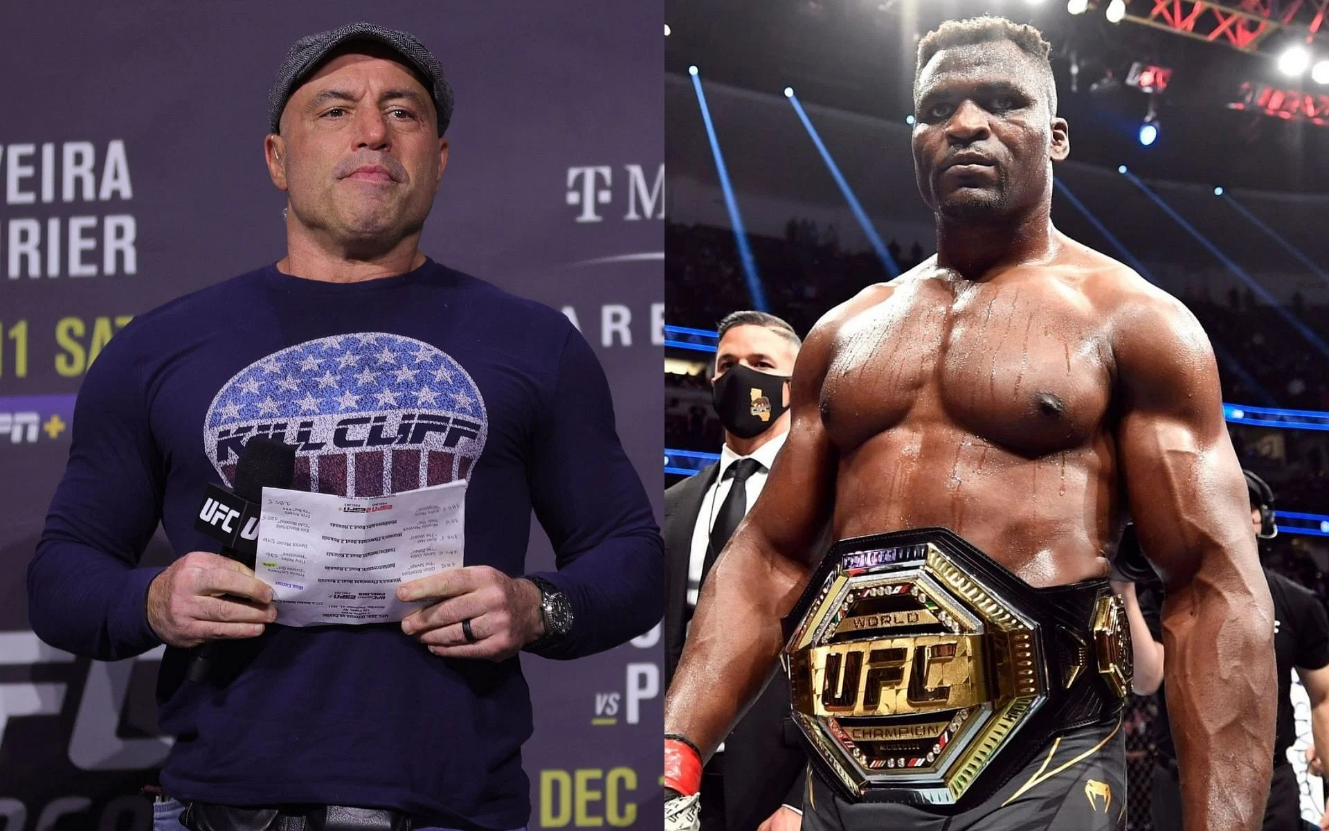 Joe Rogan and Francis Ngannou