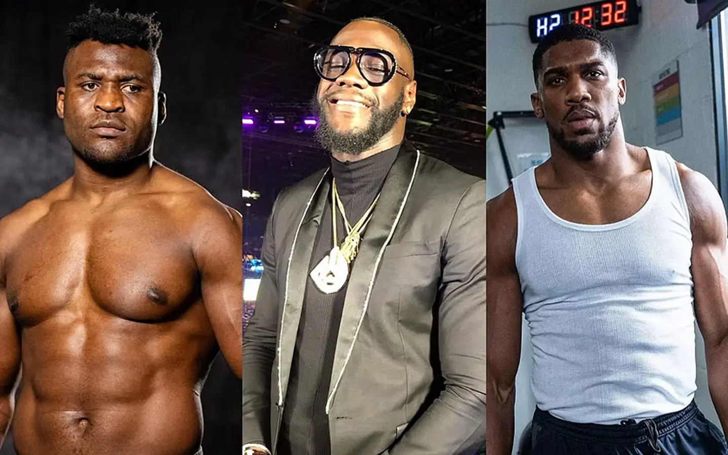 Francis Ngannou Deontay Wilder, Anthony Joshua