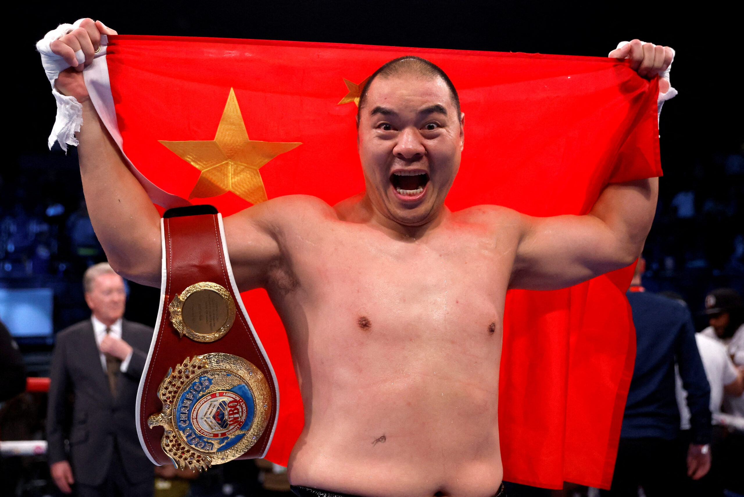 Zhilei Zhang labels Anthony Johsua a “cash cow” after AJ agrees to Francis Ngannou bout