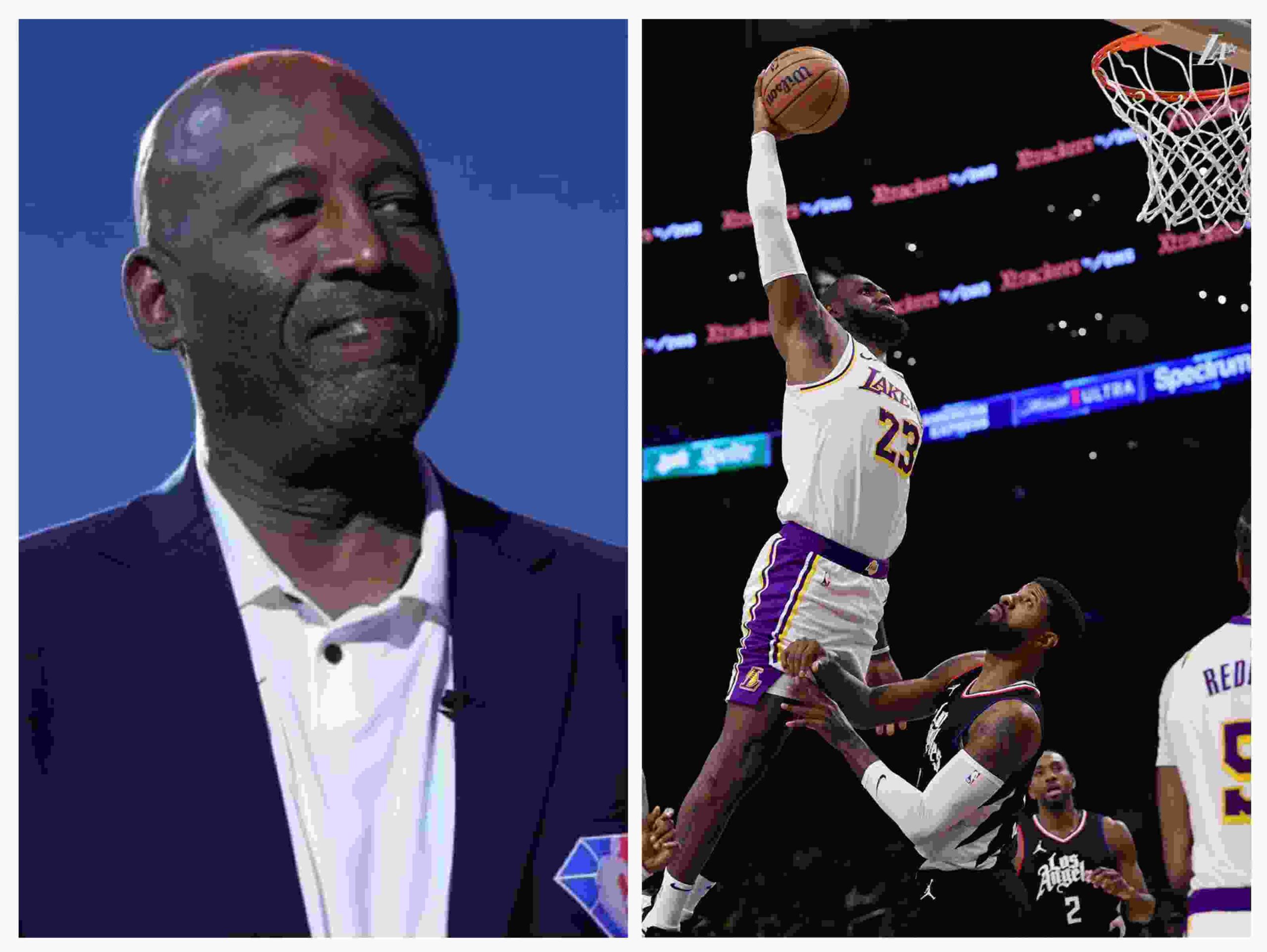 Lebron James' ferocious Dunk on Paul George remind James Worthy of the Julius Erving in the 70s
