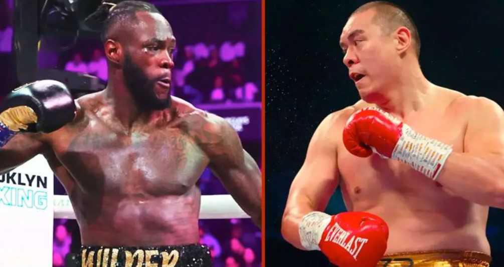 Deontay Wilder and Zhilei Zhang