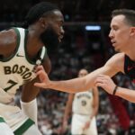Jaylen Brown brutally calls out Duncan Robinson for the flagrant foul: “I bet you he won’t do it again”