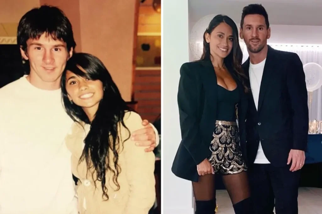 Antonela Roccuzzo and Lionel Messi