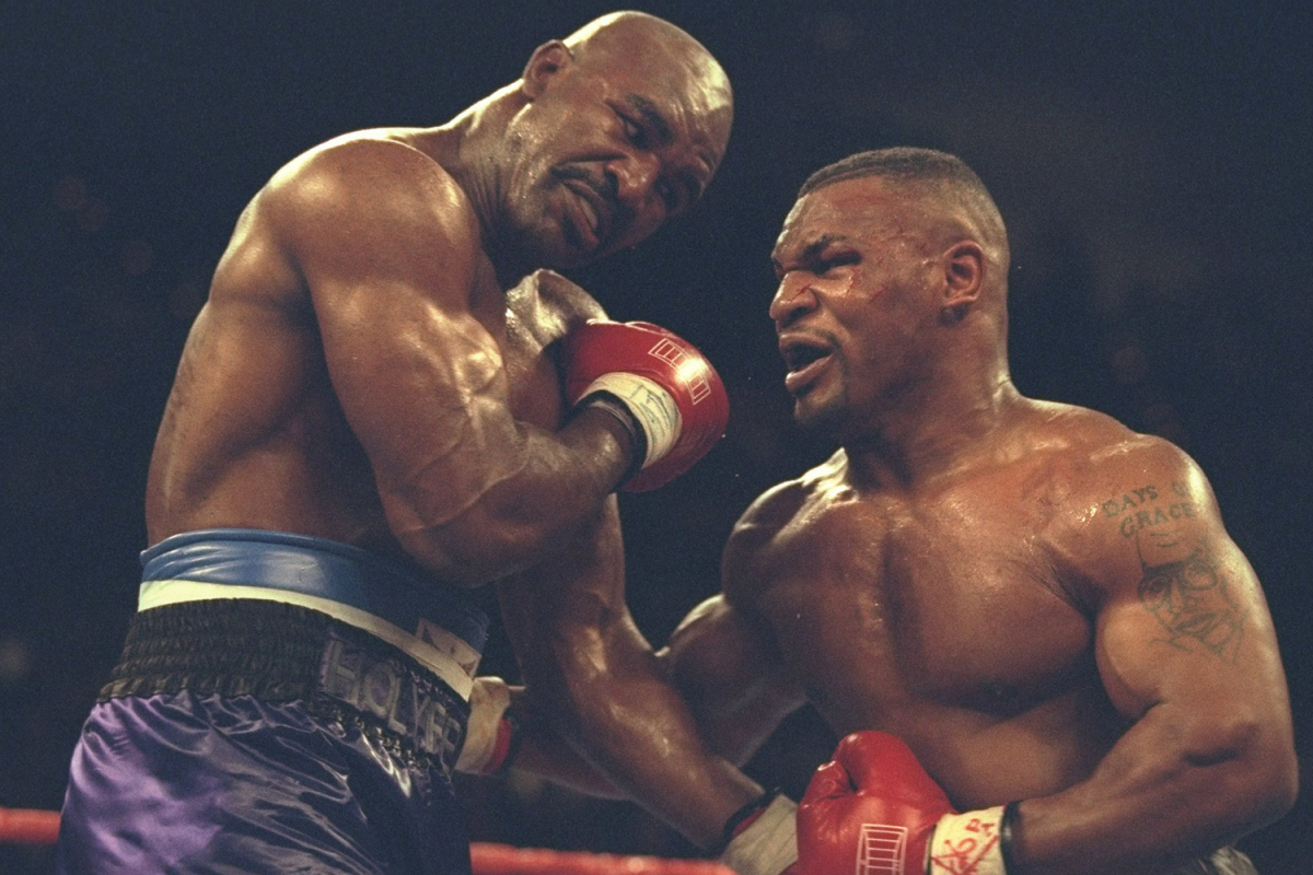Mike Tyson and Evander Holyfield
