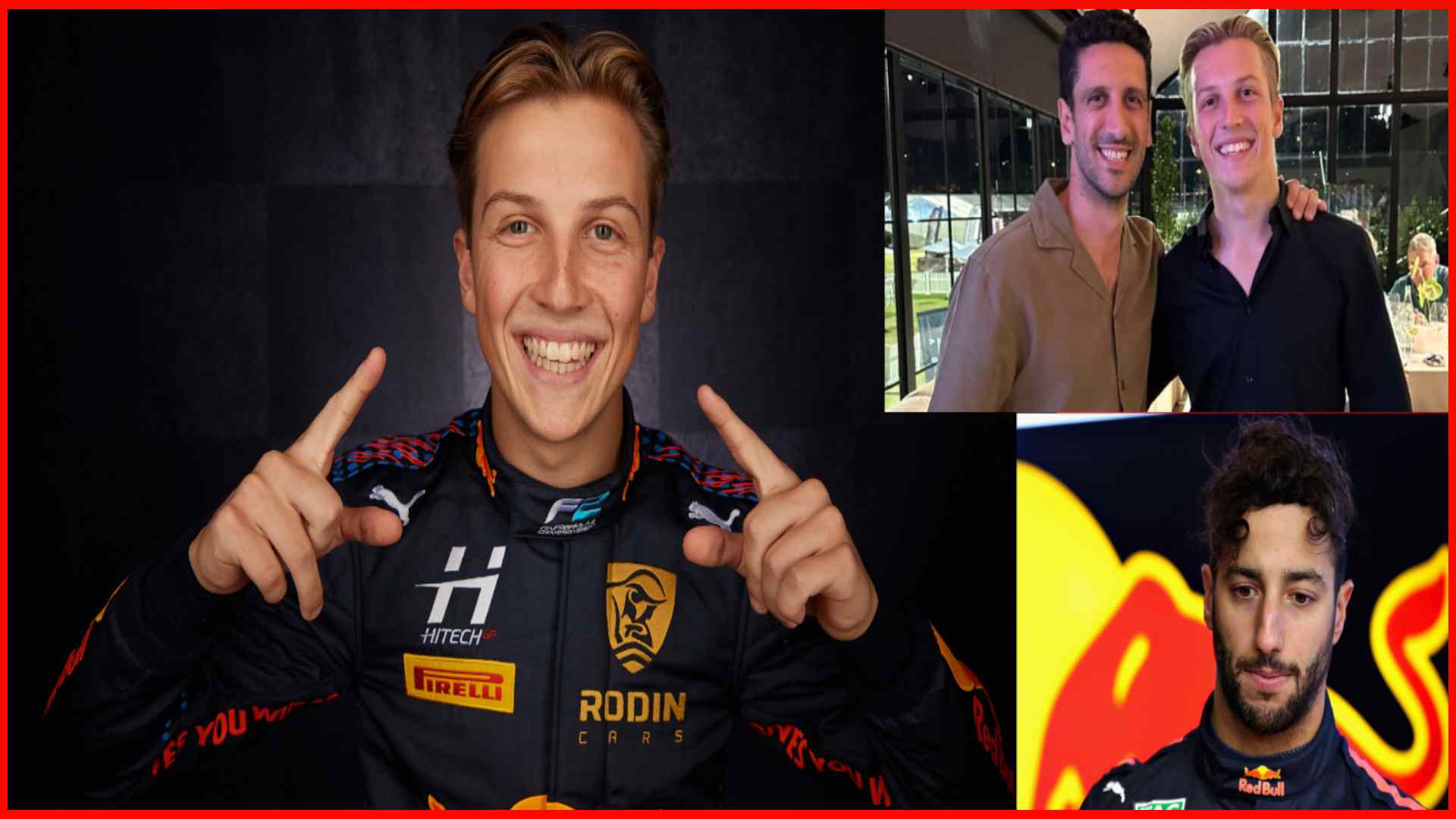 Liam Lawson banters with Daniel Ricciardo alongside surprising lookalike