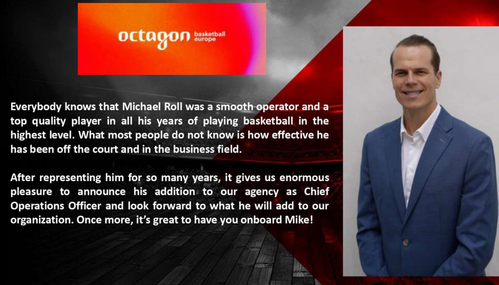 Michael Roll joins Octagon Europe as Chief Operations Officer